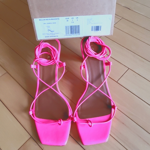 Alohas Bellini - Magenta Leather Sandals - Picture 10 of 10